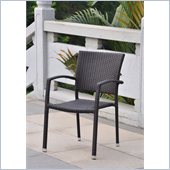 International Caravan Barcelona Patio Chairs in Chocolate (Set of 4)