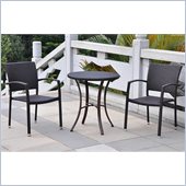 International Caravan Barcelona 3 PCS Bistro Set in Black Antique