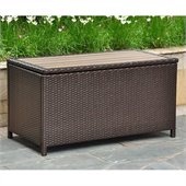 International Caravan Barcelona Coffee Table & Storage in Chocolate