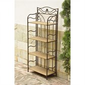 International CaravanValencia 4-Tier Wide Wicker Plant Shelf in Honey