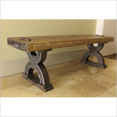 International Caravan Aledo Antique Double Horseshoe Picnic Bench