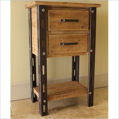 International Caravan  Aledo Antique 2-Drawer Indoor Tall Table