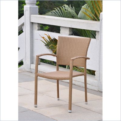 International Caravan BarcelonaPatio Chairs in Honey (Set of 4)