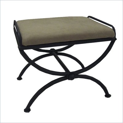 International Caravan Chapel Indoor Micro Suede Vanity Stool