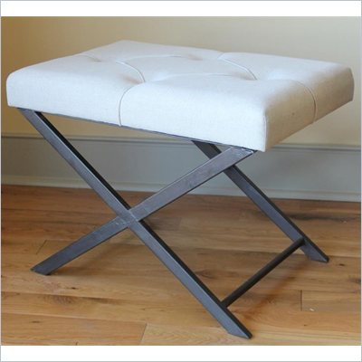 International Caravan Charlotte Large Fabric Vanity Bench