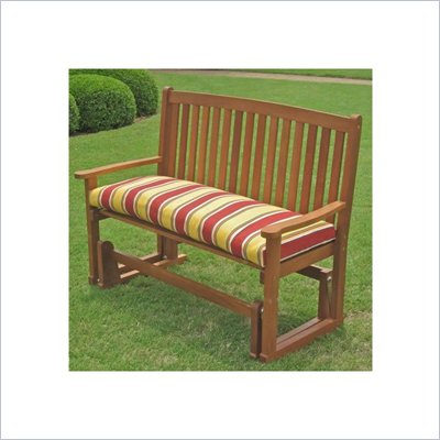 International Caravan Chatham Outdoor Wood Patio Double Glider
