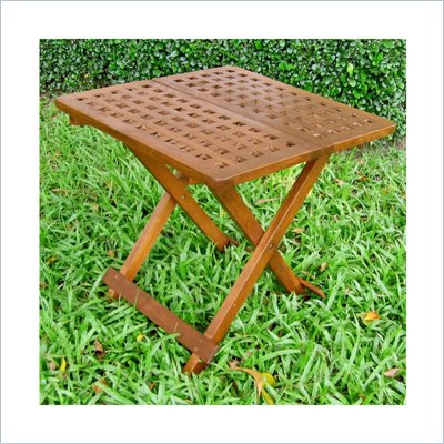 International Caravan Chatham Outdoor 20" Checkerboard Patio Table