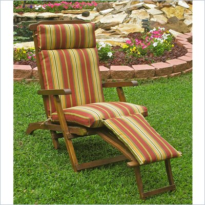 International Caravan Mana Outdoor Wooden Patio Lounger