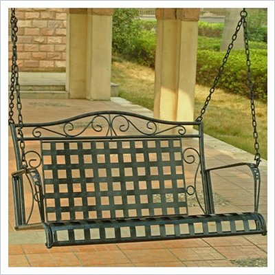 International Caravan Mandalay Iron 4-ft  Porch Swing