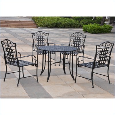 International Caravan Mandalay Iron Outdoor Patio Game Group