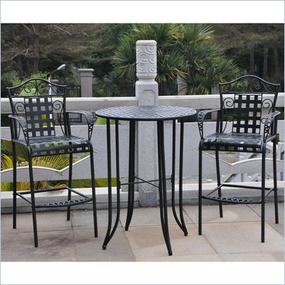 International Caravan Mandalay Iron Bistro Set