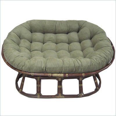 International Caravan Papasan Double Rattan Chair