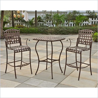 International Caravan Santa Fe Bar Height Outdoor Bistro Set