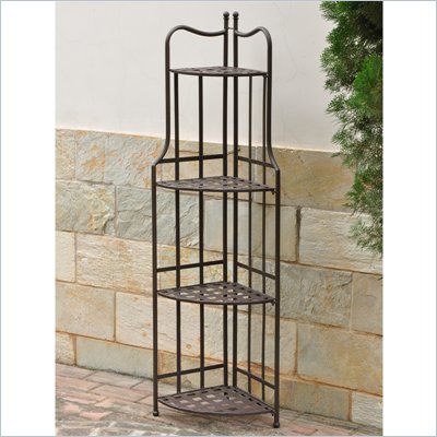 International Caravan Santa Fe Indoor/Outdoor 4-Tier Bakers Rack