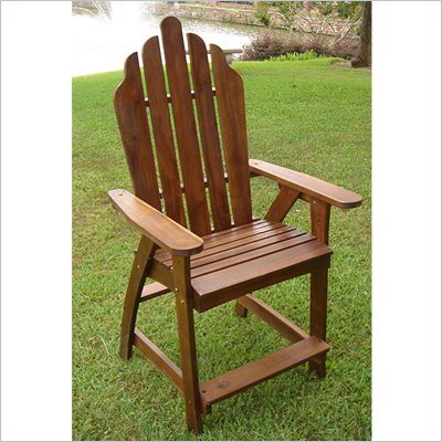 International Caravan Adirondack Bar Heigh Patio Chair