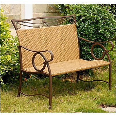 International Caravan Valencia Outdoor Wicker Resin Patio Loveseat