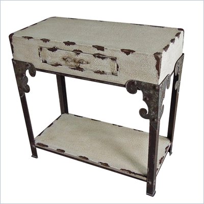 International Caravan Westwood Antique 1-Drawer Hall Table