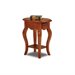 Leick Furniture French Oval End Table in Brown Cherry Finish