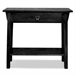 Leick Furniture Mission Console Table in Slate Black Finish