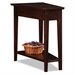 Leick Furniture Recliner Wedge Table in a Chocolate Oak Finish