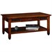 Leick Furniture Slatestone Storage Coffee Table in a Rustic Oak Finish