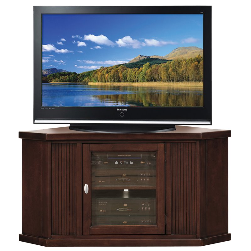 Riley Holliday 46" Corner TV Stand in Espresso Finish by Leick 