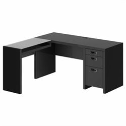 Kathy Ireland by Bush New York Skyline L-Shape Desk in Modern Mocha