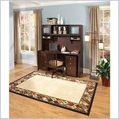 Kathy Ireland Office by Bush Furniture Grand Expressions Home Office Set in Warm Molasses