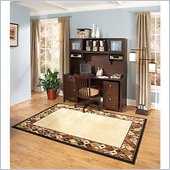 Kathy Ireland by Bush Grand Expressions Home Office Set with 2 Drawer Mobile Filing Cabinet in Warm Molasses