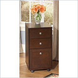 Kathy Ireland by Bush Grand Expressions 3 Drawer Mobile File Cabinet in Warm Molasses