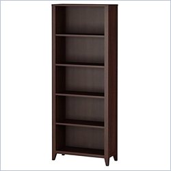 Kathy Ireland by Bush Grand Expressions Bookcase in Warm Molasses