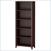 Kathy Ireland by Bush Grand Expressions Bookcase in Warm Molasses