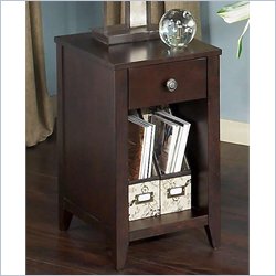 Kathy Ireland by Bush Grand Expressions End Table in Warm Molasses