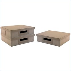 Kathy Ireland by Bush New York Skyline Small Storage Bins (3 Pack)