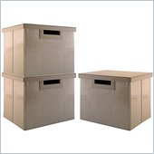 Kathy Ireland by Bush New York Skyline Large File/Storage Bins (3 Pack)