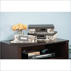 Kathy Ireland by Bush Grand Expressions Small Storage Bins (3 Pack)