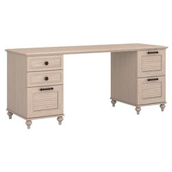 Kathy Ireland by Bush Volcano Dusk Double Pedestal Desk