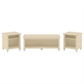 Kathy Ireland by Bush Volcano Dusk Coffee Table Set in Driftwood