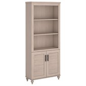 Kathy Ireland by Bush Volcano Dusk 2 Door Cabinet Bookcase in Driftwood Dreams