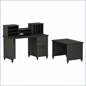 Kathy Ireland by Bush Volcano Dusk Parent and Child Small Office Set 