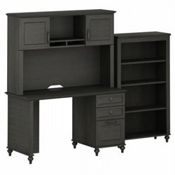 Kathy Ireland by Bush Volcano Dusk Small Office with Bookcase Set