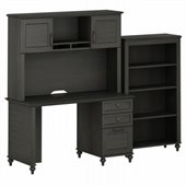 Kathy Ireland by Bush Volcano Dusk Small Office with Bookcase Set
