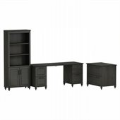 Kathy Ireland by Bush Volcano Dusk Office Double Pedestal Desk Set