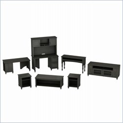 Kathy Ireland by Bush Volcano Dusk Work-N-Play Set with Extra Filing