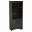 ADD TO YOUR SET: Kathy Ireland by Bush Volcano Dusk Bookcase with 2 Doors in Kona Coast Finish