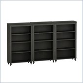 Kathy Ireland by Bush Volcano Dusk Wall Bookcase in Kona Coast Finish