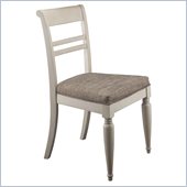 Kathy Ireland by Bush Volcano Dusk Wooden Desk Chair in Antique White