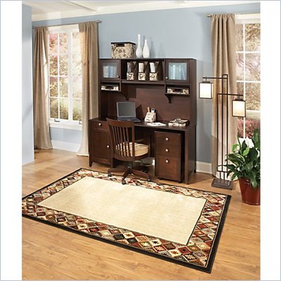 Kathy Ireland Office by Bush Furniture Grand Expressions Home Office Set in Warm Molasses