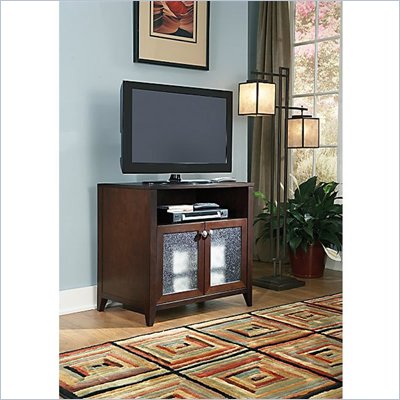 Kathy Ireland by Bush Grand Expressions Tall TV Stand in Warm Molasses