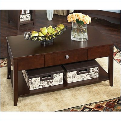 Kathy Ireland by Bush Grand Expressions Coffee Table in Warm Molasses